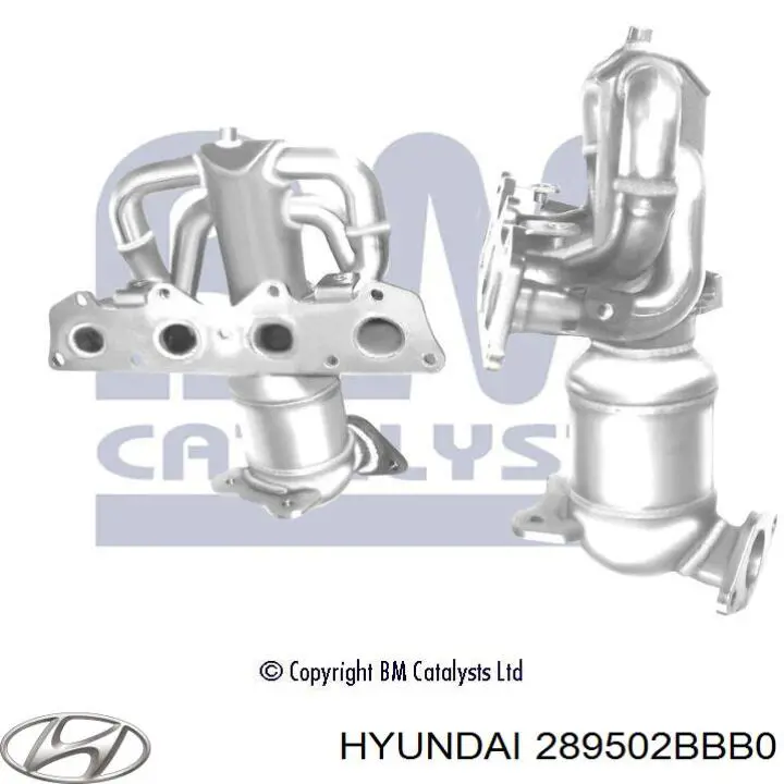Convertidor - catalisador Hyundai/Kia 289502BBB0 preço, a partir de 568,87 USD