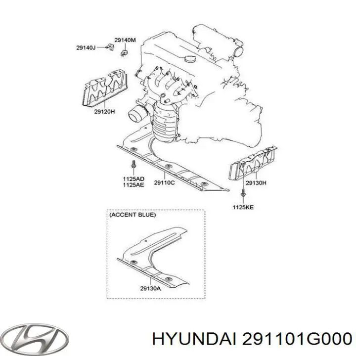 Proteção de motor dianteira Hyundai/Kia 291101G000 preço, a partir de 24,27 USD