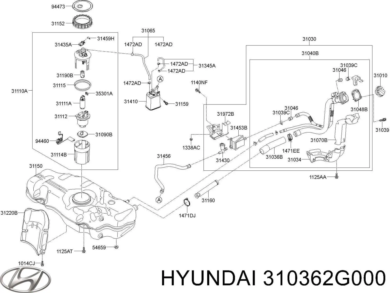  Hyundai/Kia 310362G000 preço, a partir de  