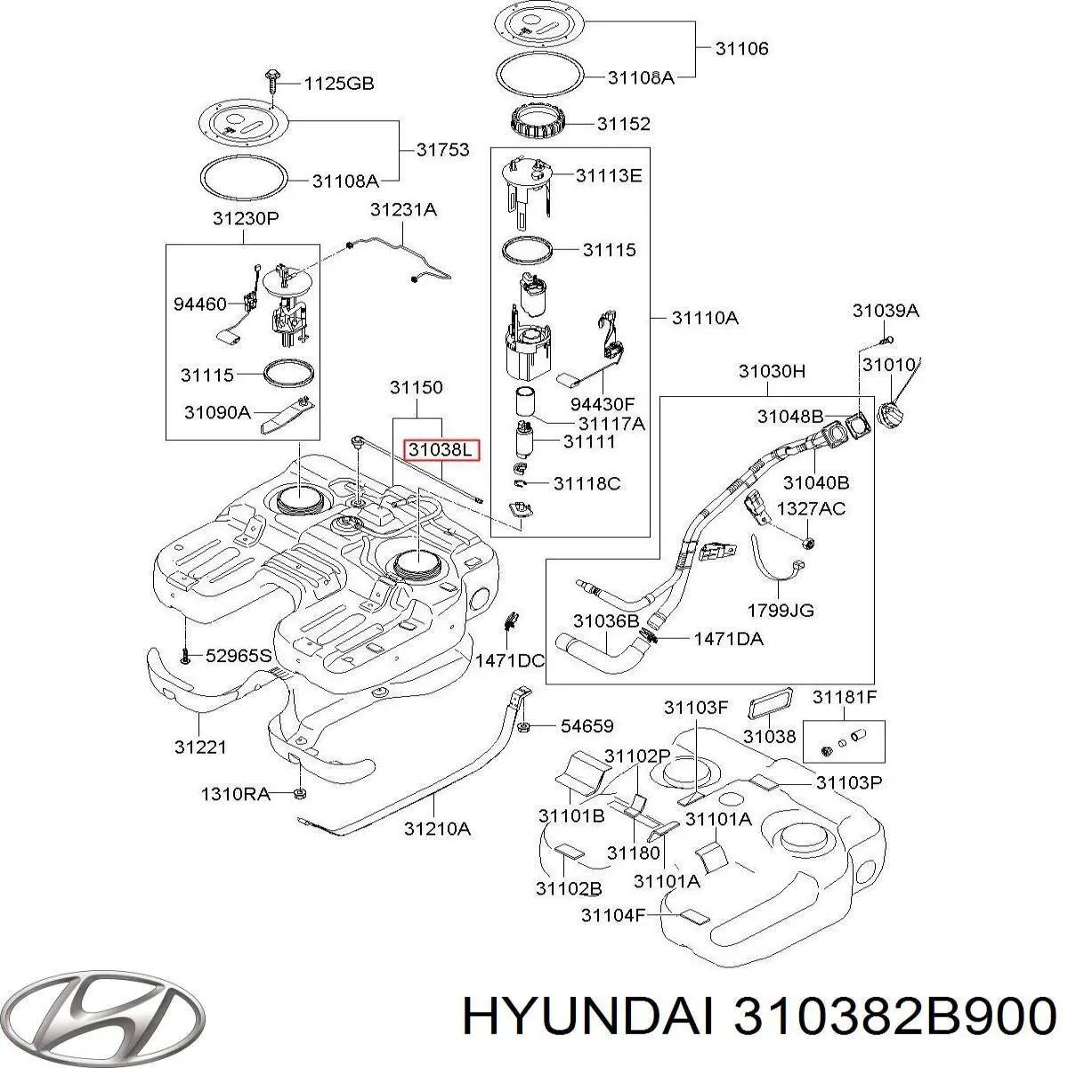  Hyundai/Kia 310382B900 preço, a partir de  