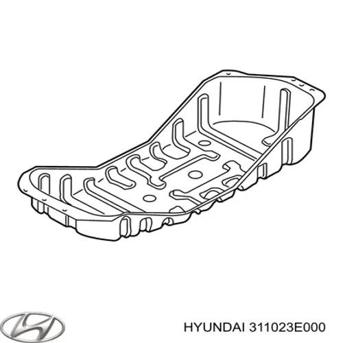311023E000 Hyundai/Kia Proteção de fundo, do tanque de combustível
