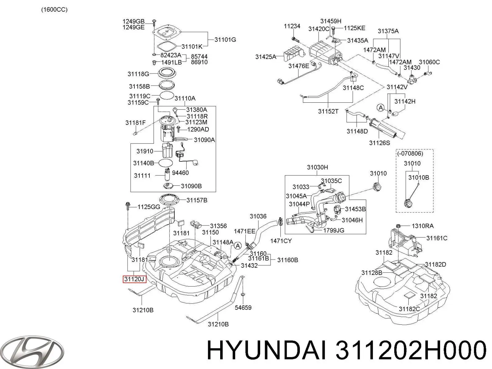  Hyundai/Kia 311202H000 preço, a partir de  