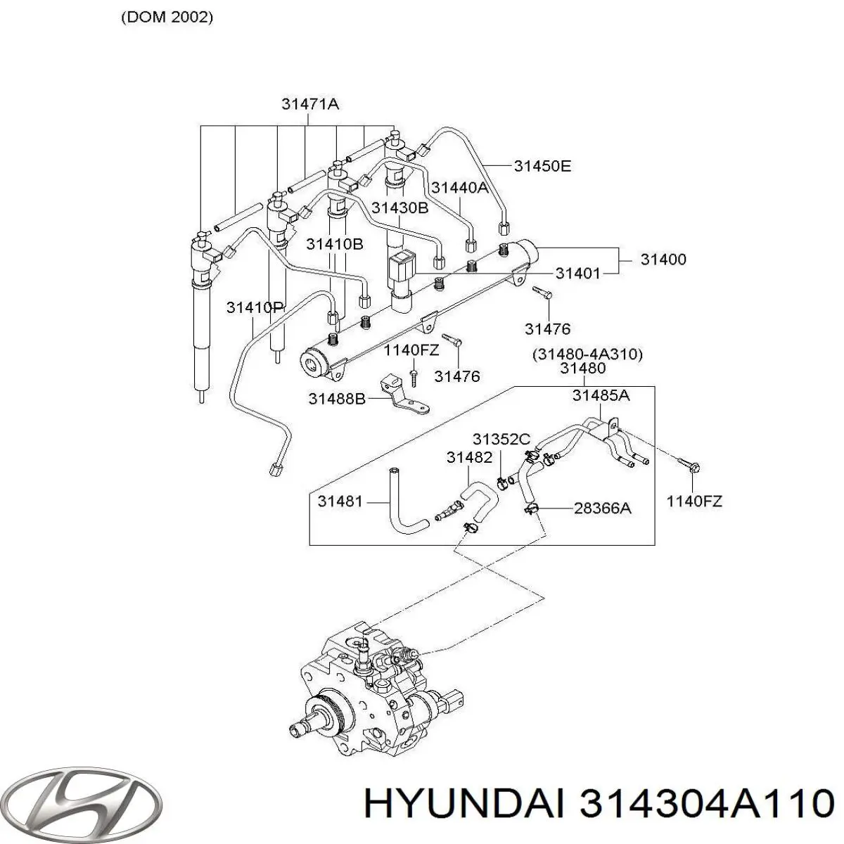  Hyundai/Kia 314304A110 preço, a partir de 30,79 USD