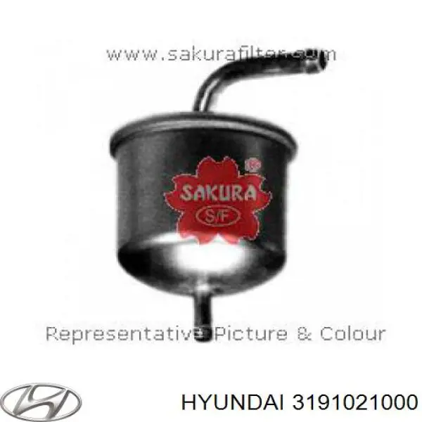 Compre 3191021000 Hyundai/Kia Filtro de combustível