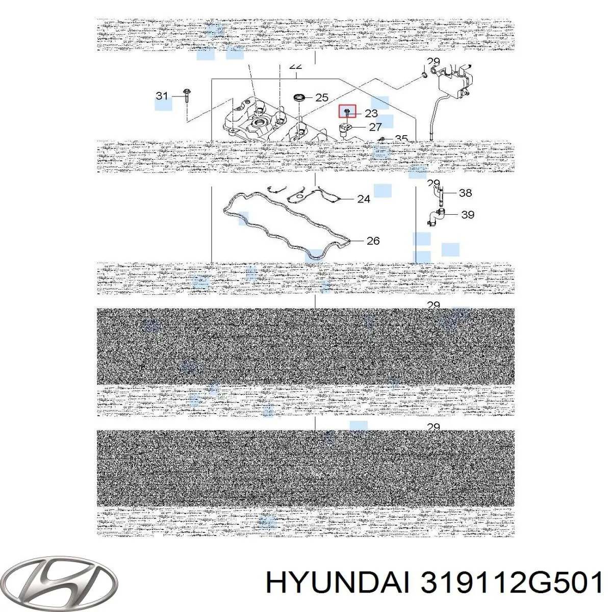 Compre 319112G501 Hyundai/Kia Filtro de combustível