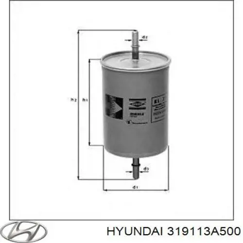 Compre 319113A500 Hyundai/Kia Filtro de combustível