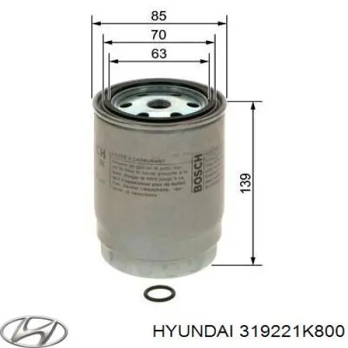Compre 319221K800 Hyundai/Kia Filtro de combustível