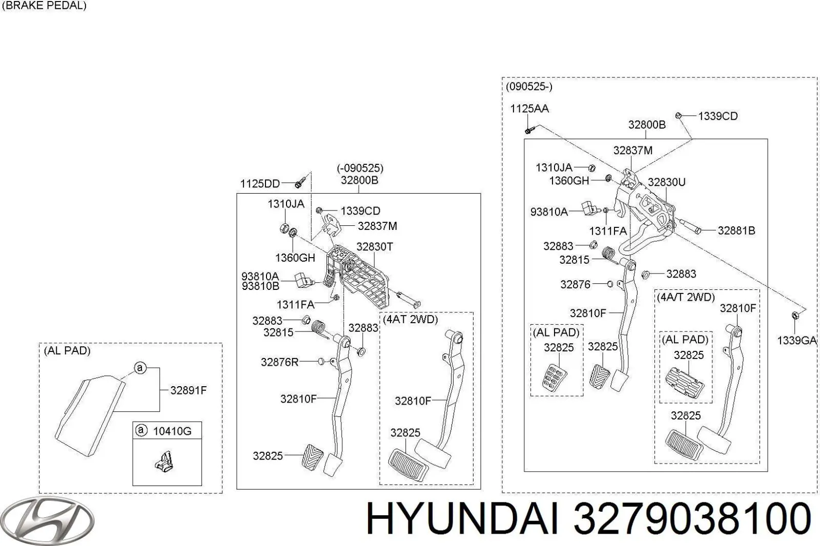 Pedal de gás (de acelerador) Hyundai Sonata IV EF