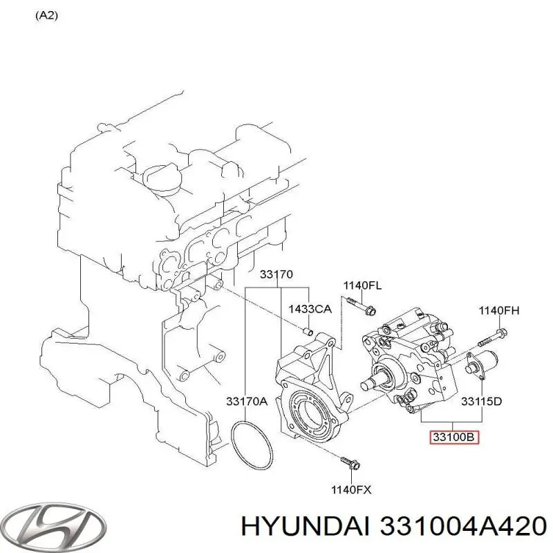 Compre 331004A420 Hyundai/Kia Bomba de combustível de pressão alta