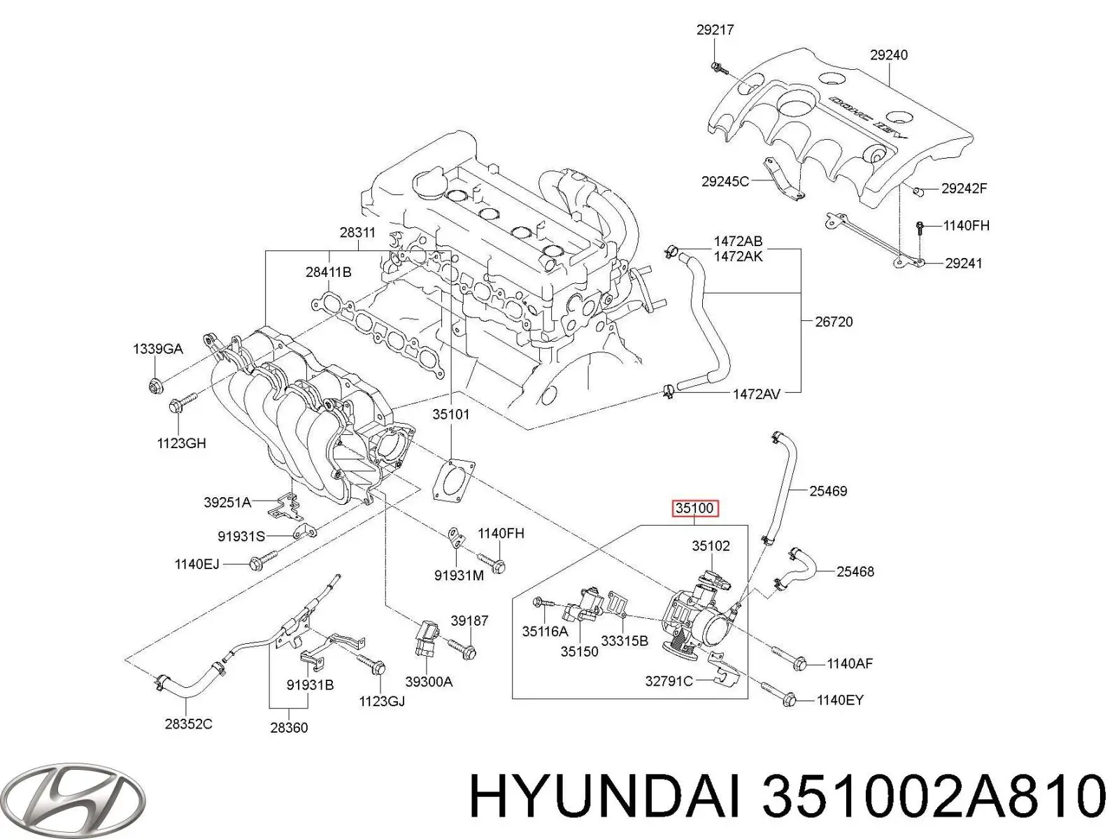 Válvula de borboleta montada Hyundai/Kia 851002XXXX preço, a partir de 81,72 USD