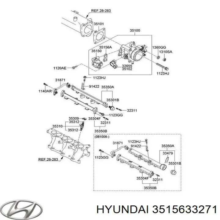Vedante de válvula (de regulador) de marcha a vácuo Hyundai/Kia 3515633271 preço, a partir de 5,50 USD