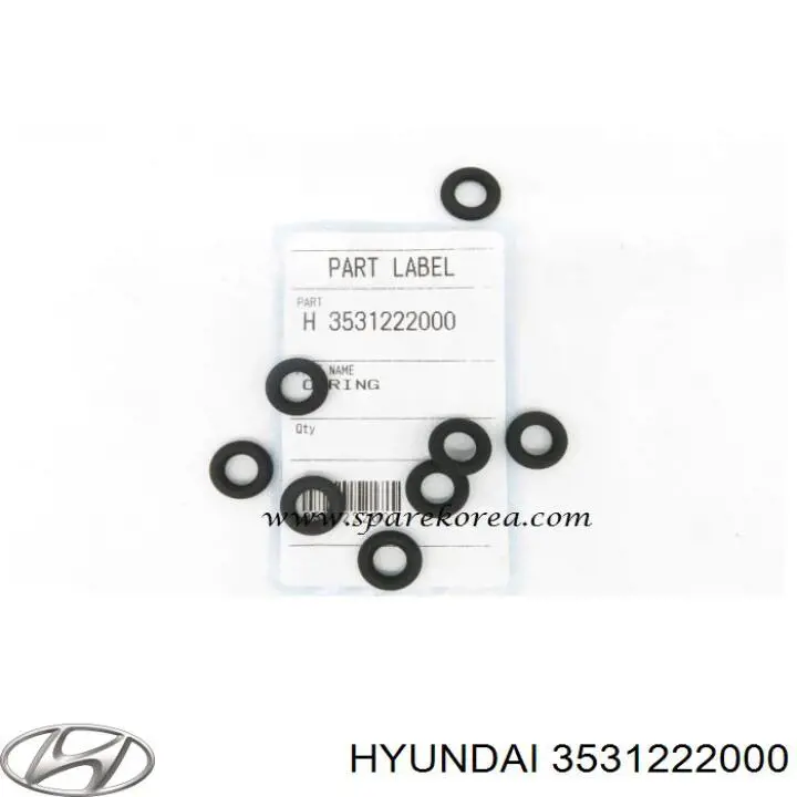 Compre 3531222000 Hyundai/Kia Anel (arruela) do injetor de ajuste