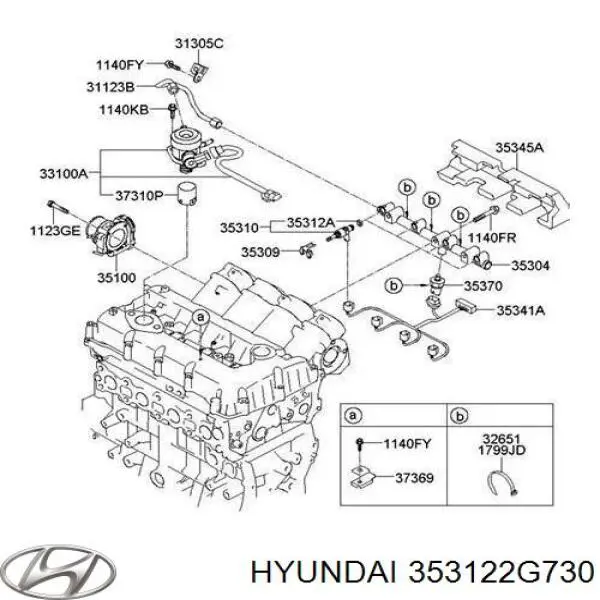 Kit de reparação do injetor Hyundai/Kia 353122G730 preço, a partir de 33,20 USD
