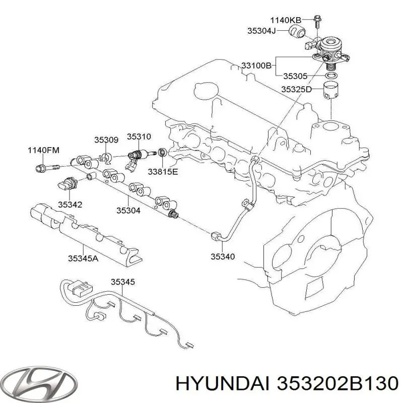 Bomba de combustível de pressão alta Hyundai/Kia 353202B130 preço, a partir de 1401,13 USD