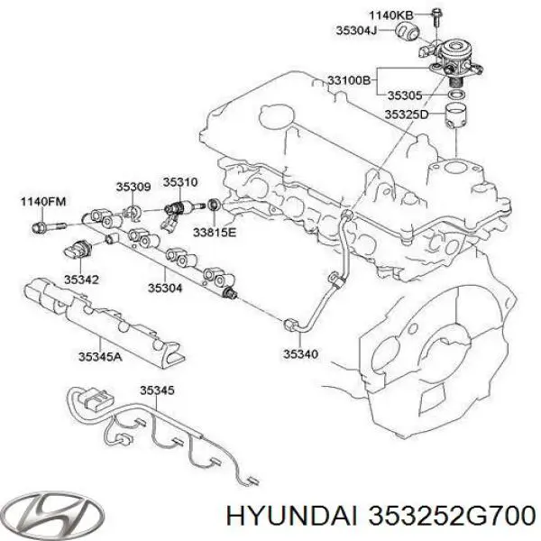 Empurrador da bomba de combustível Hyundai/Kia 353252G700 preço, a partir de 55,74 USD