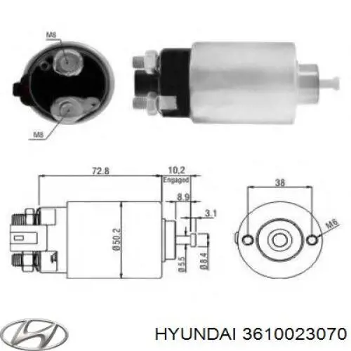 Compre 3610023070 Hyundai/Kia Motor de arranco