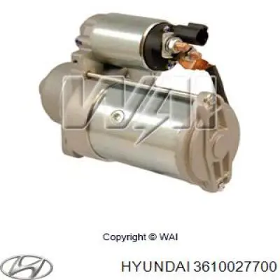 Motor de arranco Hyundai/Kia 3610027700 preço, a partir de 103,86 USD