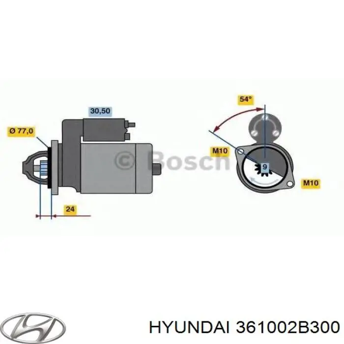 Compre 361002B300 Hyundai/Kia Motor de arranco