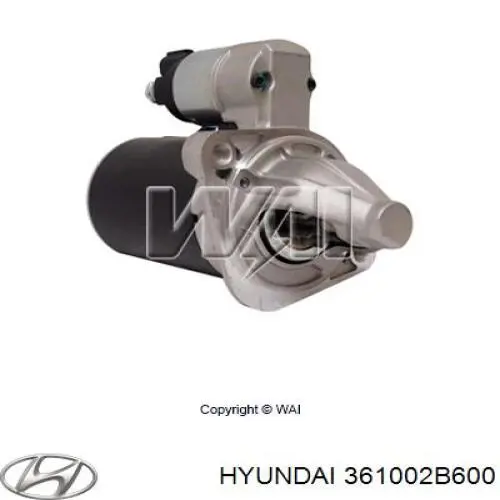 Motor de arranco 361002B600 Hyundai/Kia