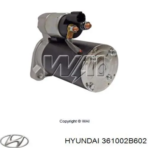 Motor de arranco Hyundai/Kia 361002B602 preço, a partir de 43,98 USD