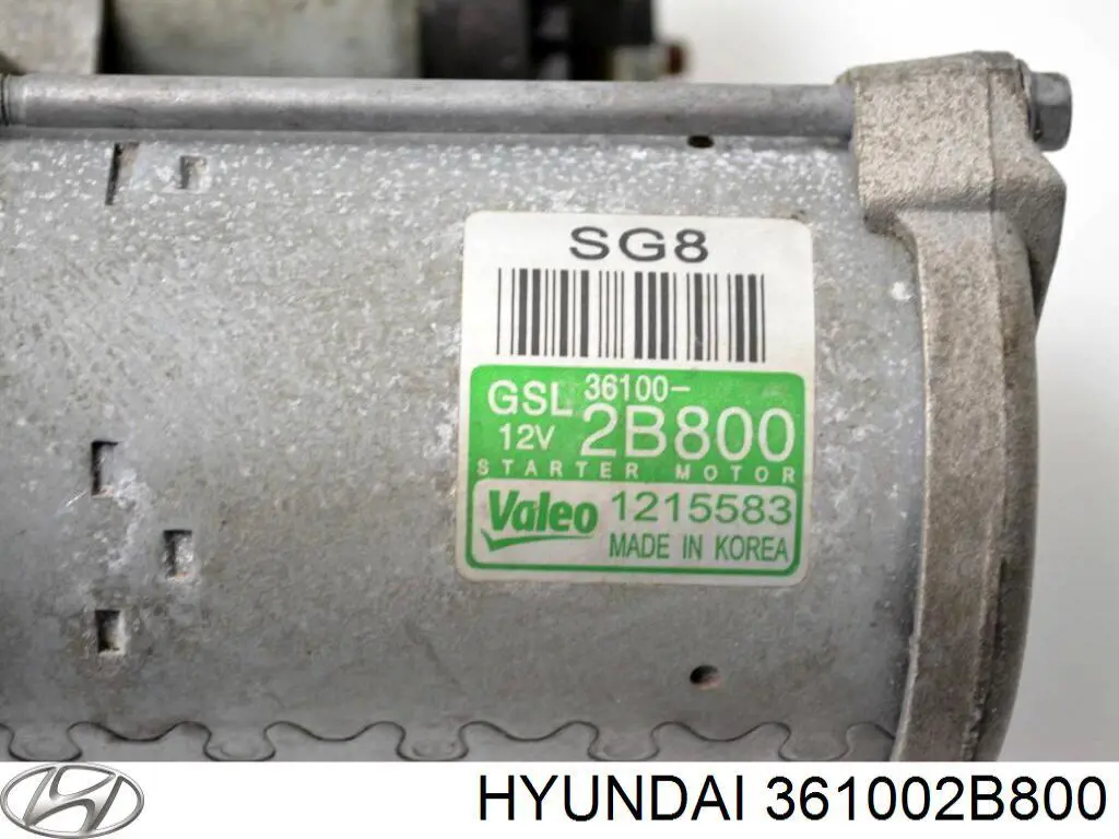 Motor de arranco Hyundai/Kia 361002B800 preço, a partir de 104,65 USD