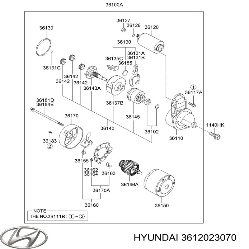 Relê retrator do motor de arranco Hyundai/Kia 361202E120 preço, a partir de 37,21 USD