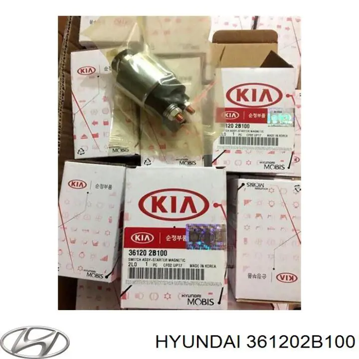 Relê retrator do motor de arranco Hyundai/Kia 361202B100 preço, a partir de 27,22 USD