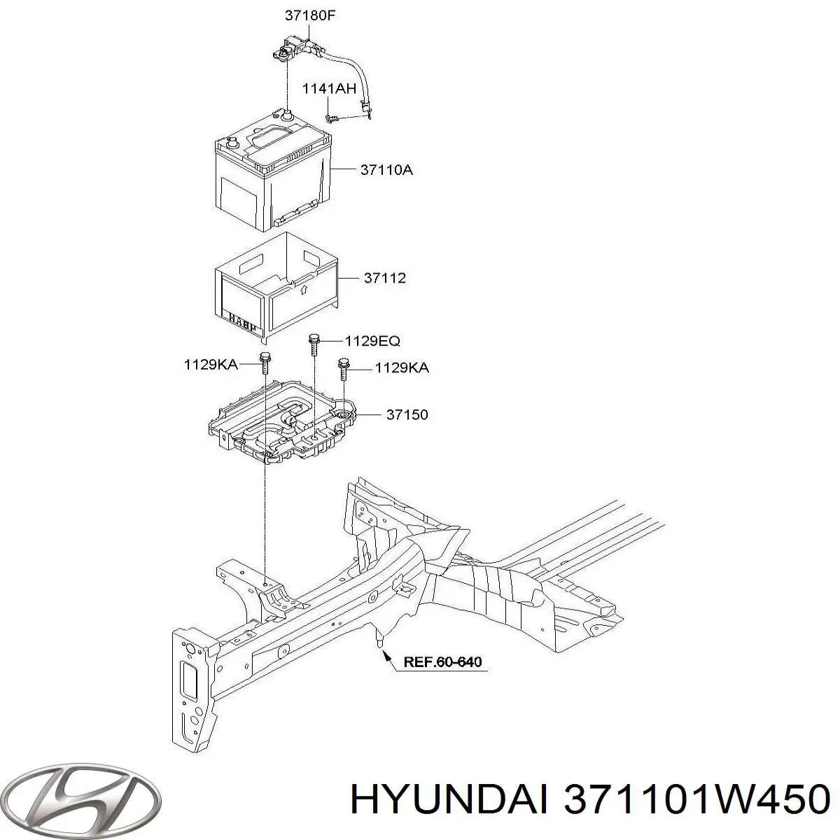 Bateria recarregável (PILHA) Hyundai/Kia 371101W450 preço, a partir de 170,00 USD
