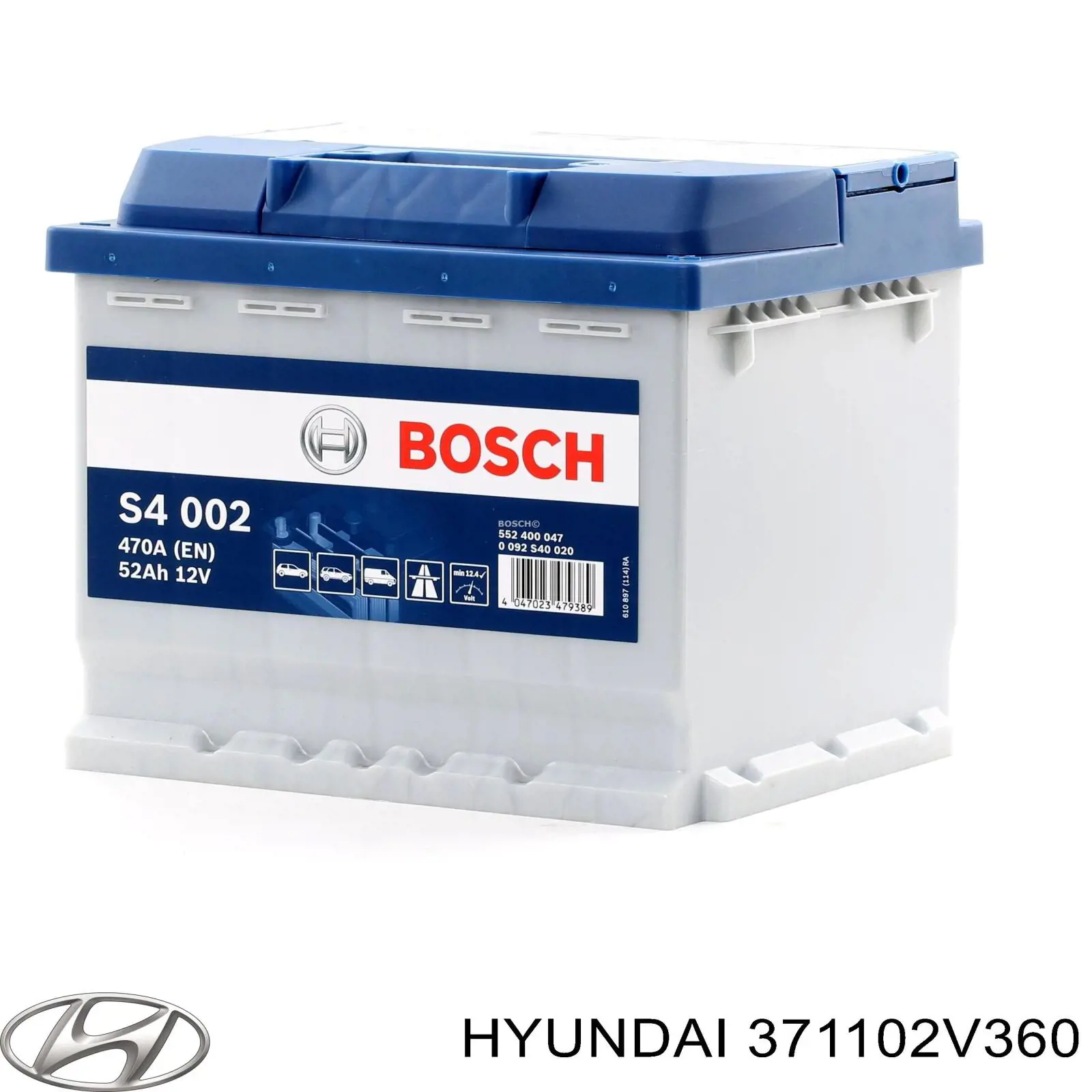 371102V360 Hyundai/Kia Bateria recarregável (PILHA)