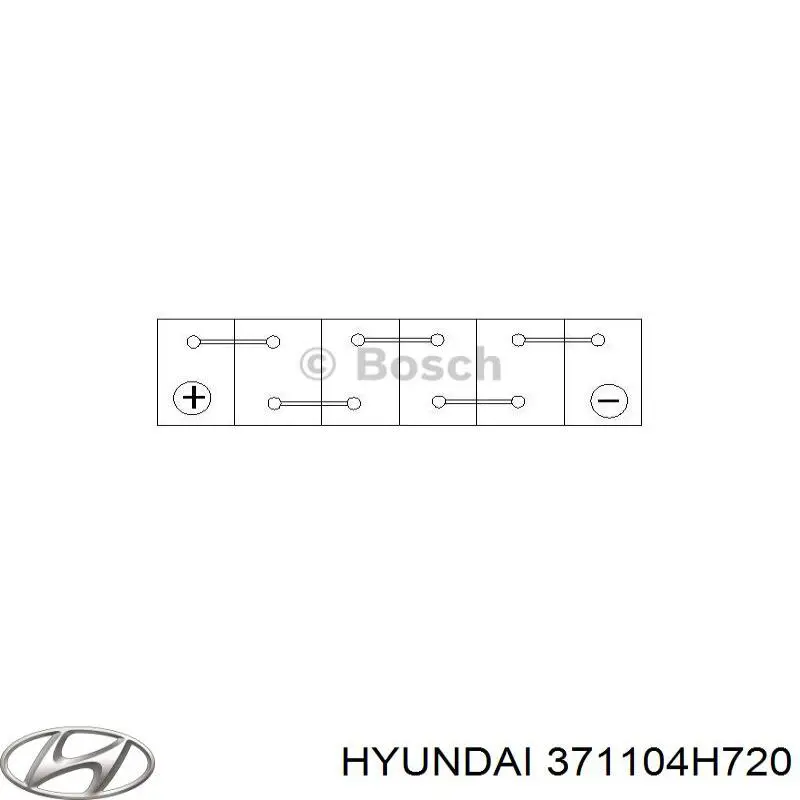 371104H720 Hyundai/Kia Bateria recarregável (PILHA)
