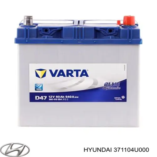 Compre 371104U000 Hyundai/Kia Bateria recarregável (PILHA)
