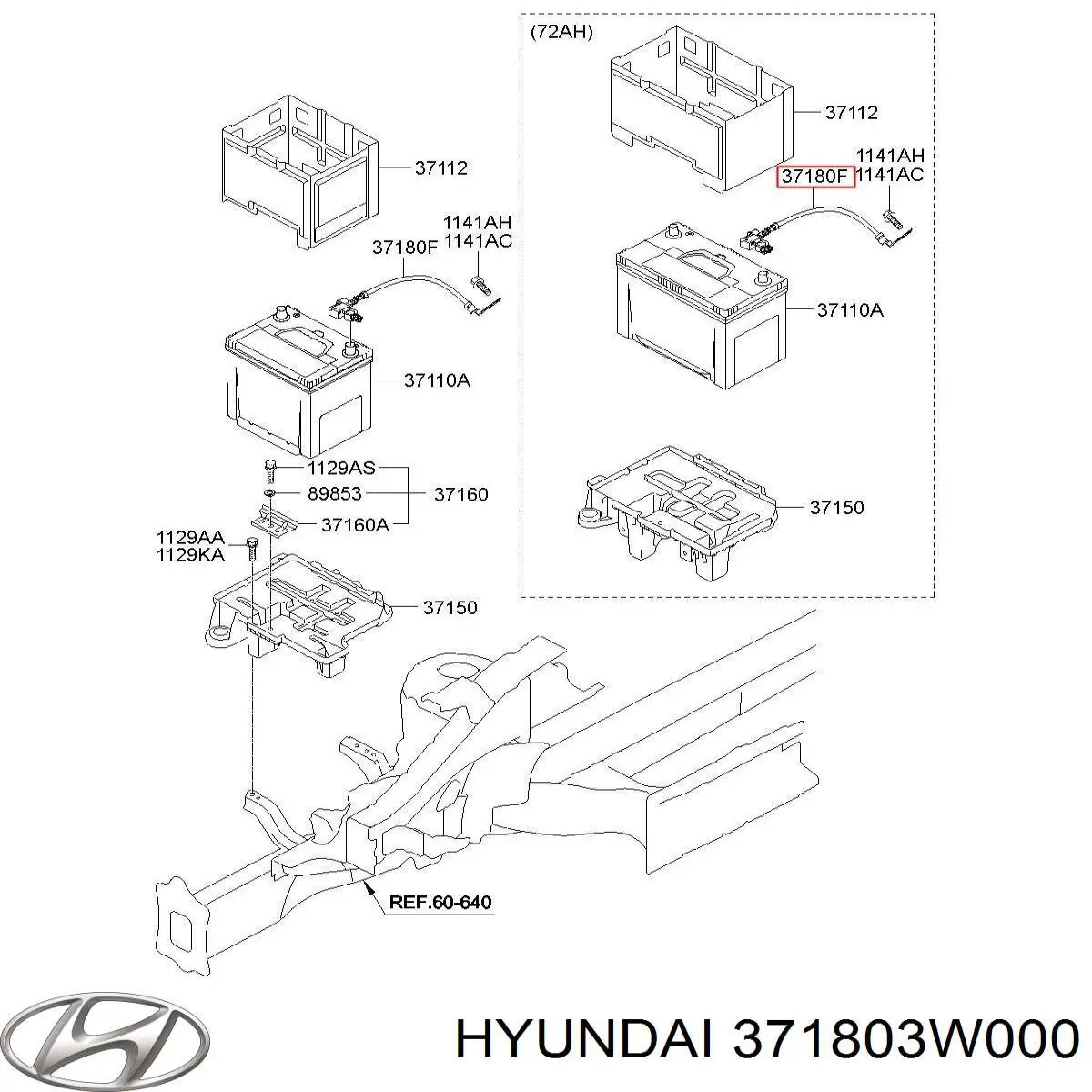 Bateria recarregável (PILHA) Hyundai/Kia 371803W000 preço, a partir de 294,12 USD