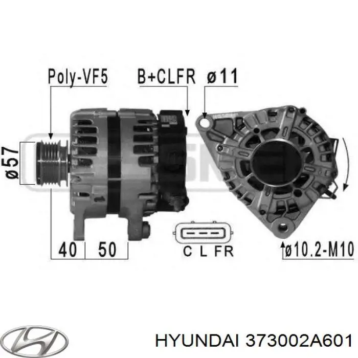 Gerador Hyundai/Kia 373002A601 preço, a partir de 95,34 USD