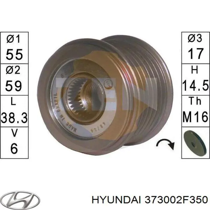 373002F350 Hyundai/Kia Gerador