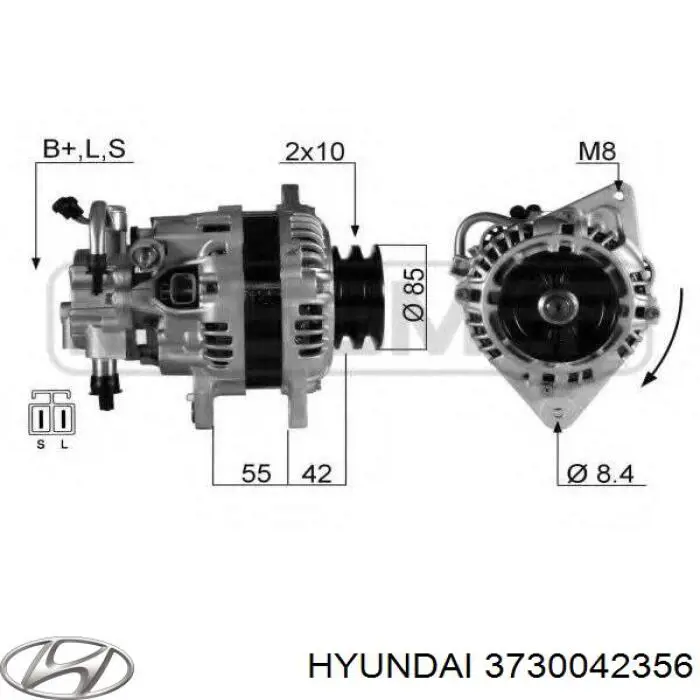 Compre 3730042356 Hyundai/Kia Gerador