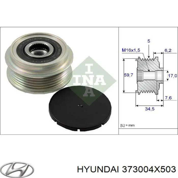 Gerador Hyundai/Kia 373004X503 preço, a partir de 231,55 USD