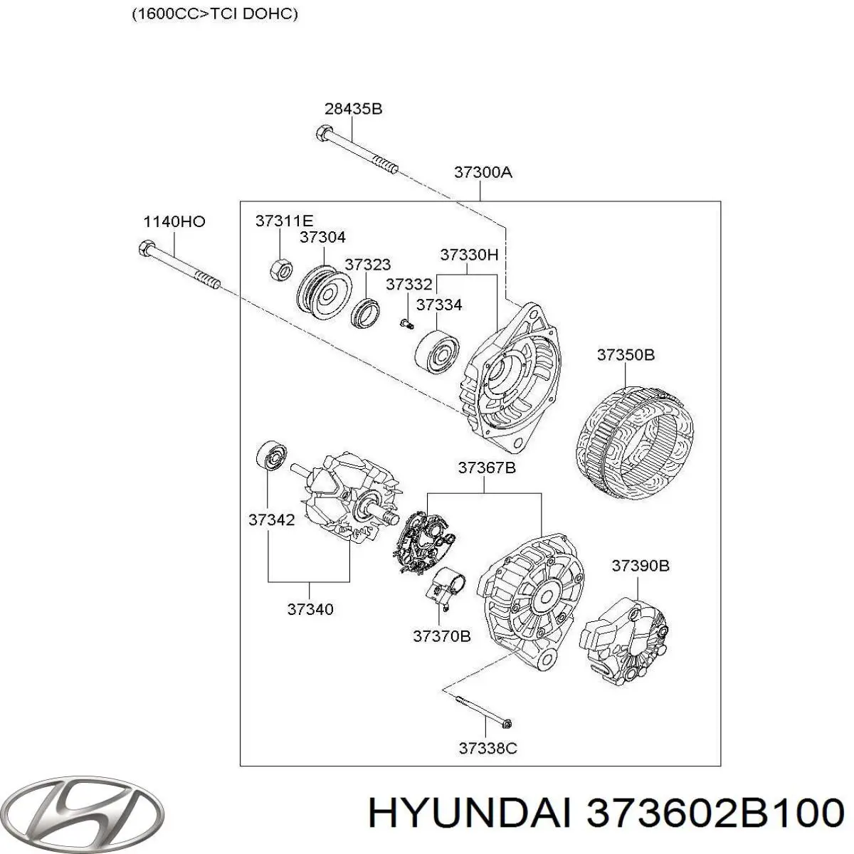 Eixo de diodos do gerador Hyundai/Kia 373602B100 preço, a partir de 36,51 USD
