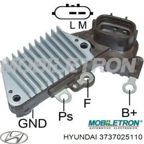 Compre 3737025110 Hyundai/Kia Relê-regulador do gerador (relê de carregamento)