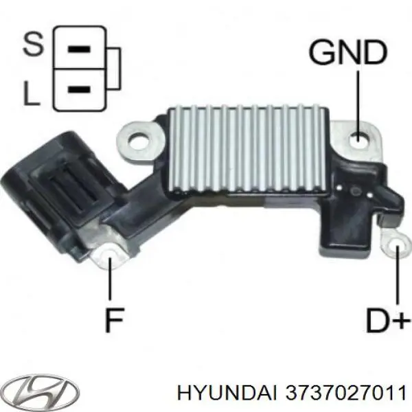 Compre 3737027011 Hyundai/Kia Relê-regulador do gerador (relê de carregamento)