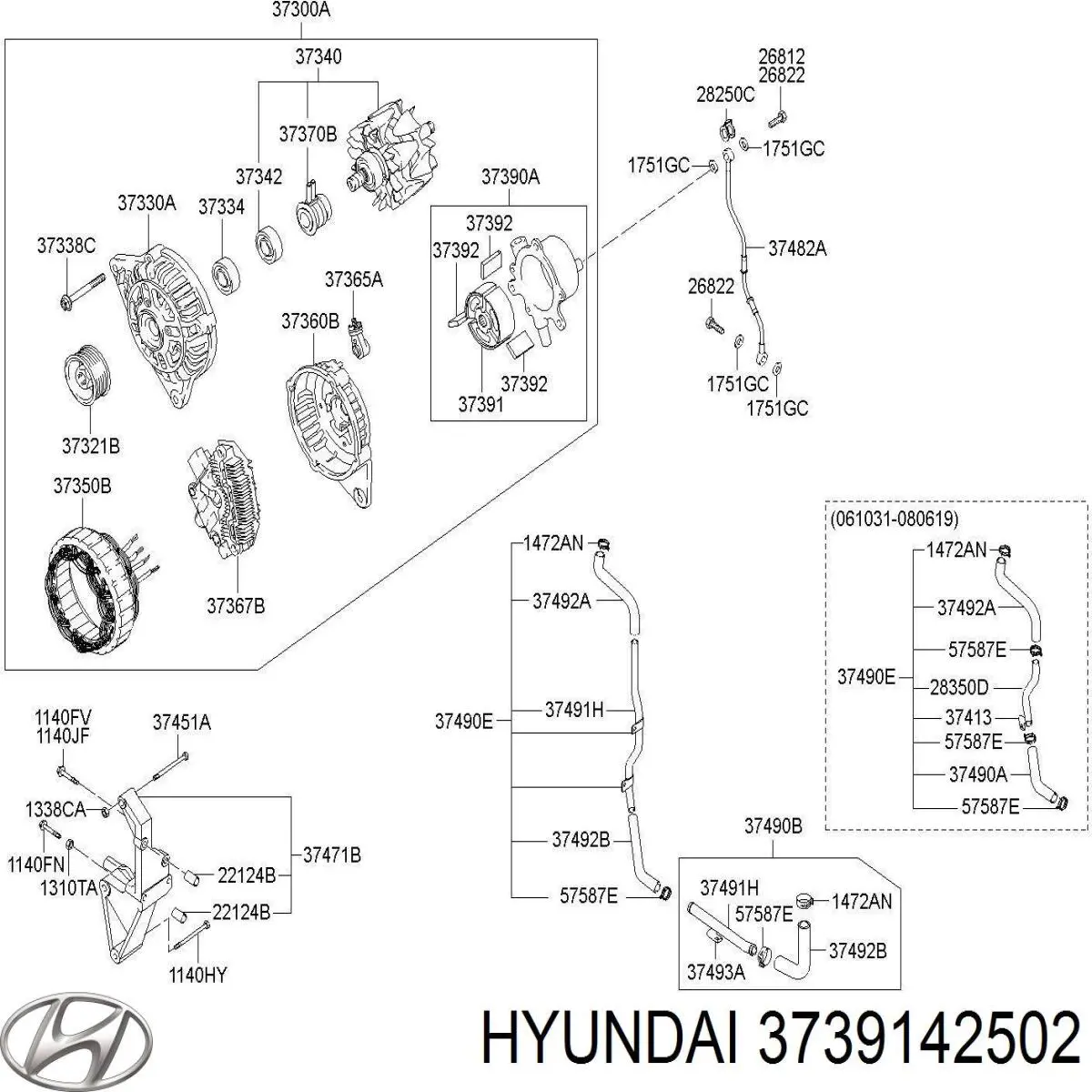  Hyundai/Kia 3739142502 preço, a partir de 88,27 USD