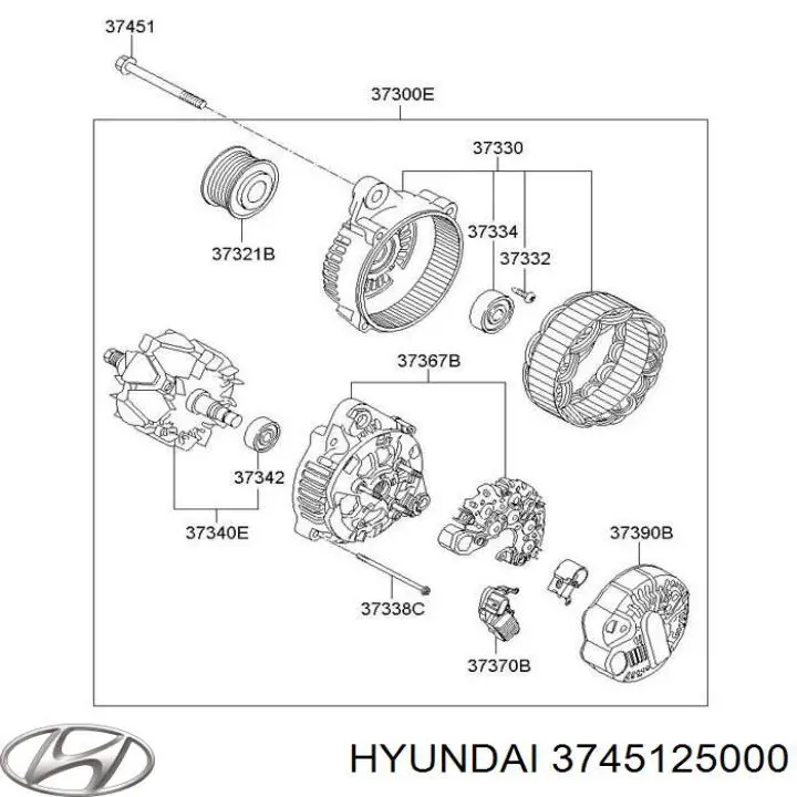  Hyundai/Kia 3745125000 preço, a partir de  