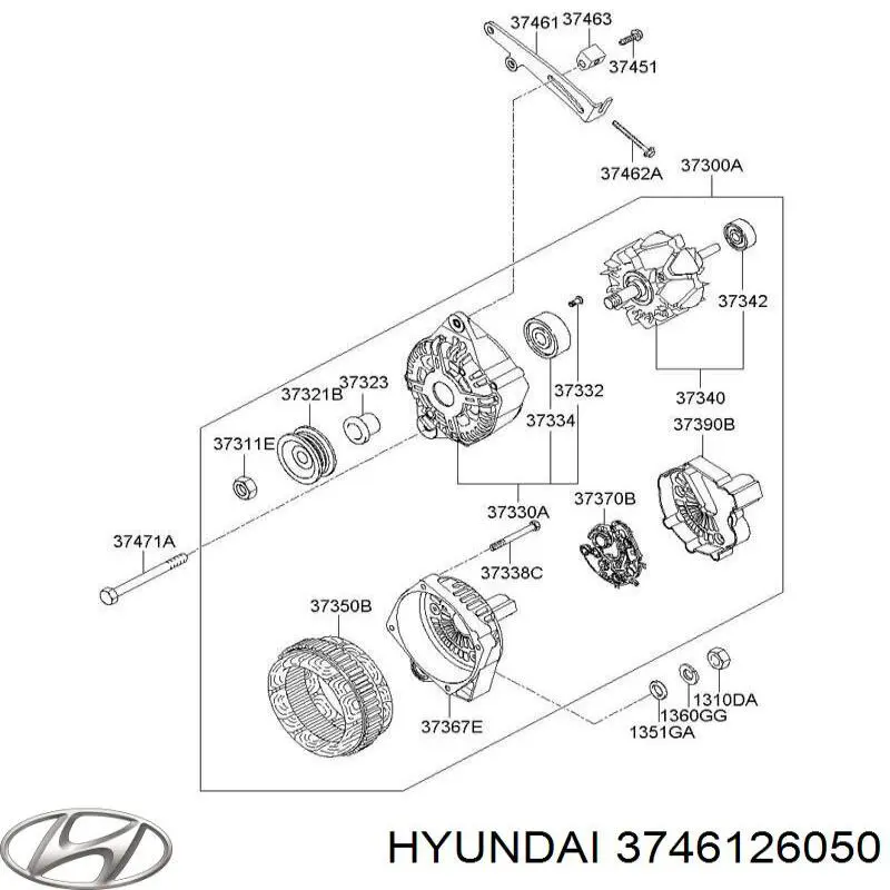  Hyundai/Kia 3746126050 preço, a partir de  