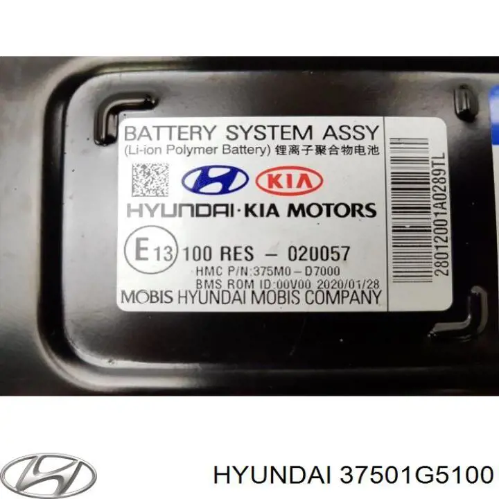Módulo de bateria recarregável de carro elétrico Hyundai/Kia 37501G5100 preço, a partir de 1922,12 USD