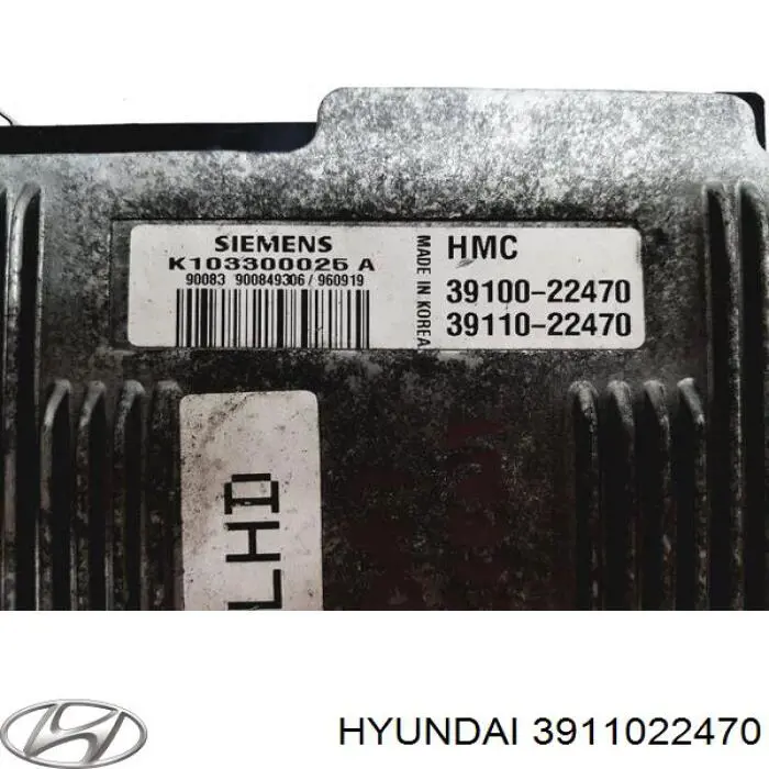 Módulo de direção (Centralina eletrônica) de motor Hyundai Accent I 