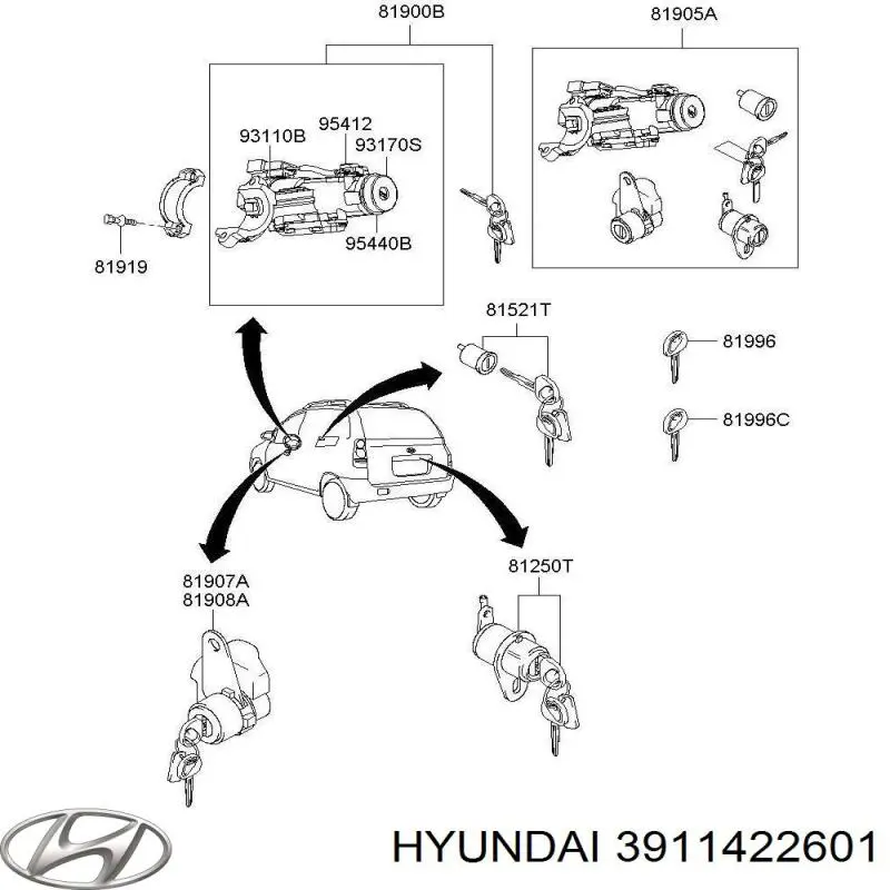 3911422601 Hyundai/Kia 