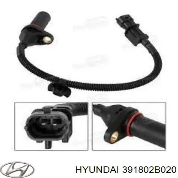 391802B020 Hyundai/Kia Sensor de posição (de revoluções) de cambota