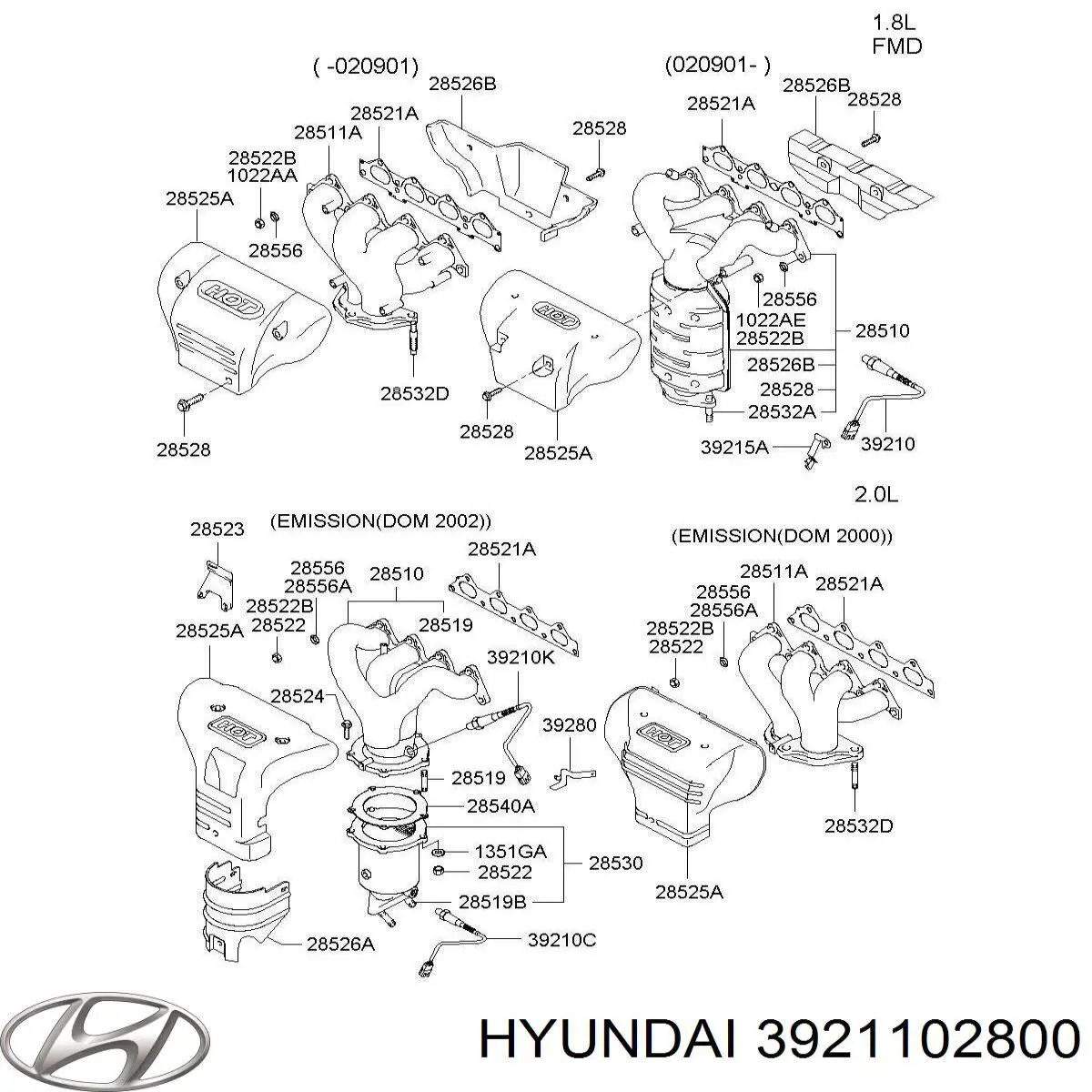  Hyundai/Kia 3921102800 preço, a partir de  
