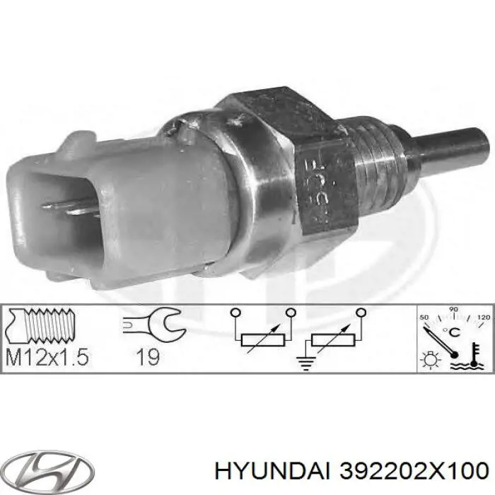 Sensor de temperatura do fluido de esfriamento Hyundai/Kia 392202X100 preço, a partir de 14,49 USD