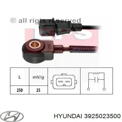 Sensor de detonação Hyundai/Kia 3925023500 preço, a partir de 16,77 USD