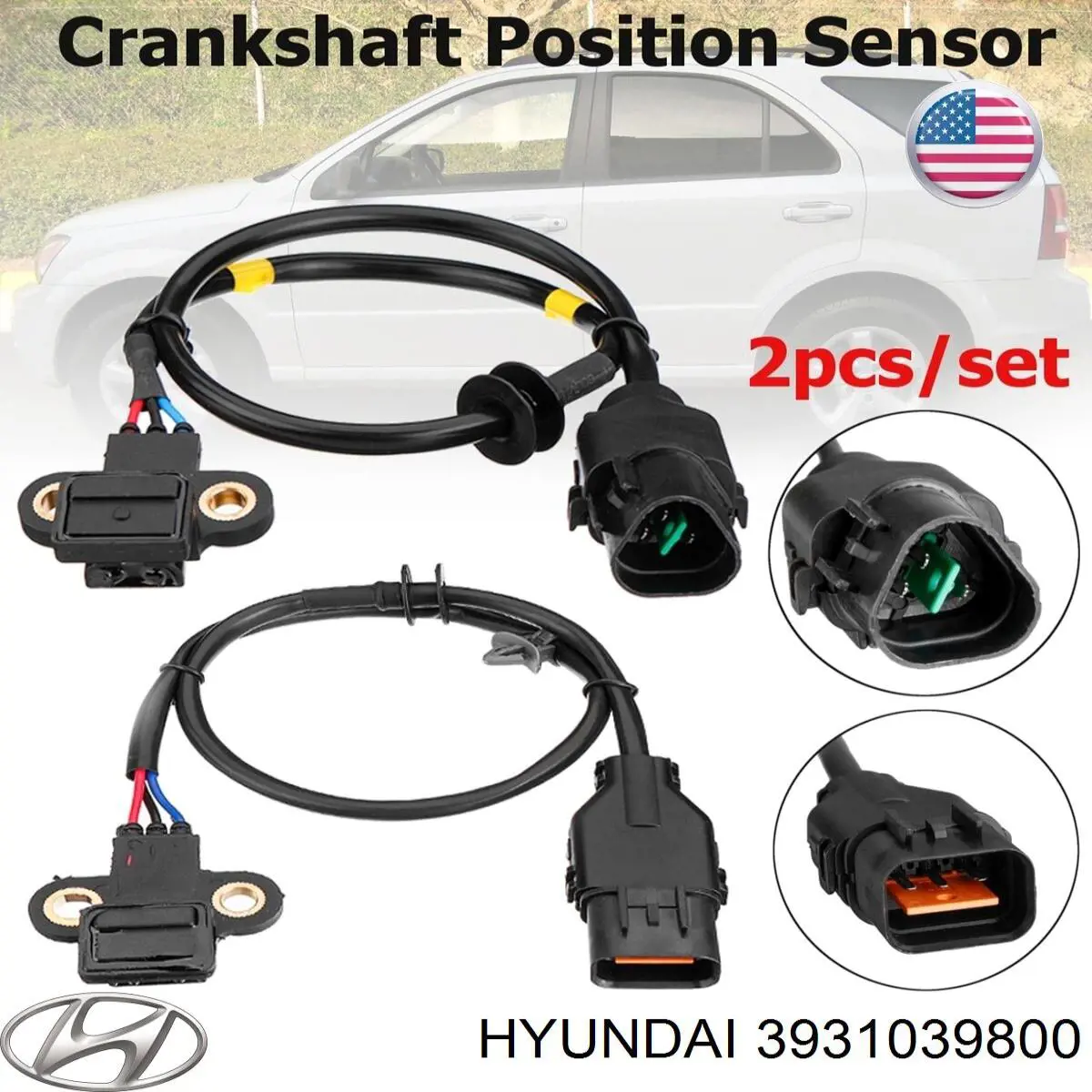 3931039800 Hyundai/Kia Sensor de posição (de revoluções) de cambota